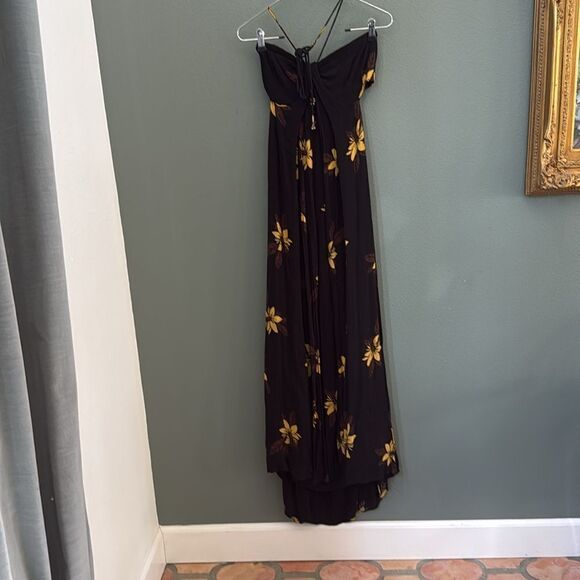 Free People Sunflower Maxi Dress Sz M - Picture 5 of 13